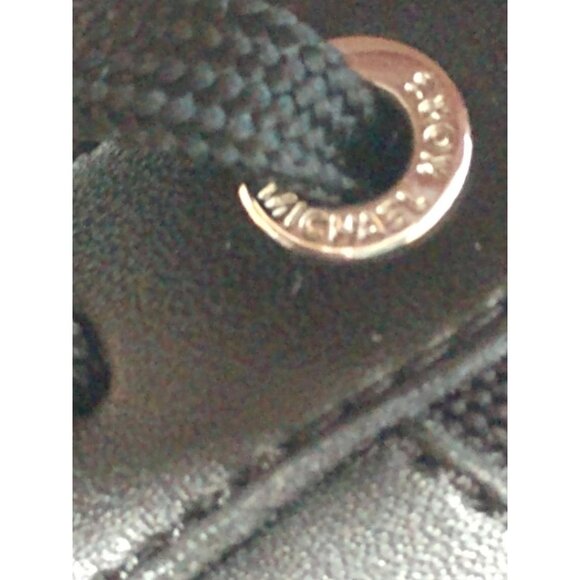 Michael Kors Black Monogram Lace-Up Sneakers Size 8M - Picture 4 of 11